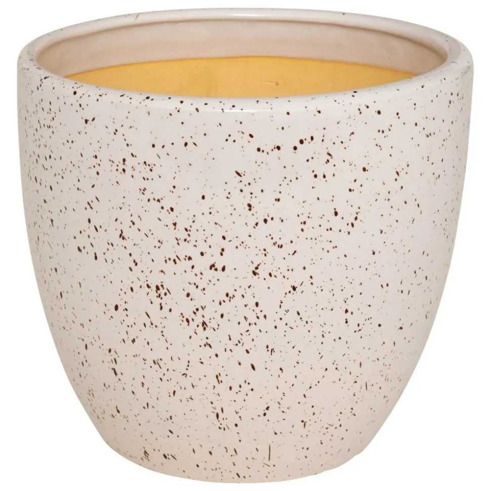 ATMOSPHERA CREATEUR D'INTERIEUR - Lot de 3 pots "vena" céramique d29cm