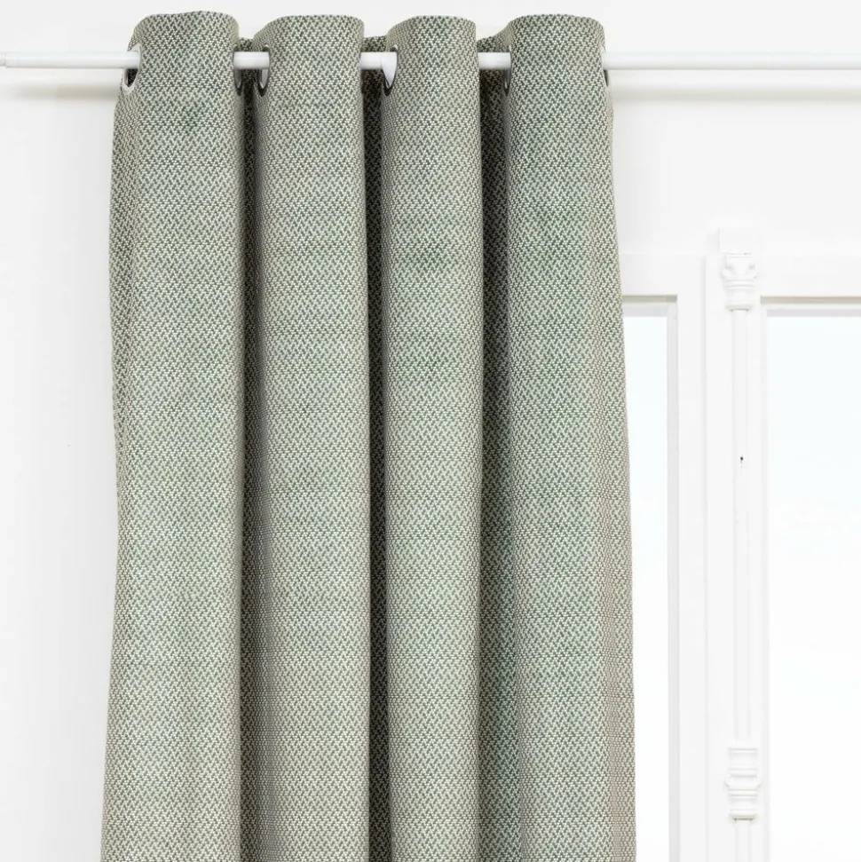 ATMOSPHERA CREATEUR D'INTERIEUR - Rideau occultant effet velours "yupi" vert kaki 135x260cm