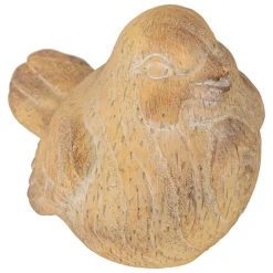 ATMOSPHERA CREATEUR D'INTERIEUR - Statuette d exterieur oiseau "birdy" beige h13,5cm