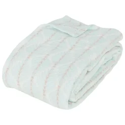 ATMOSPHERA CREATEUR D'INTERIEUR - Dessus de lit "wild" jacquard bleu clair 240x260cm