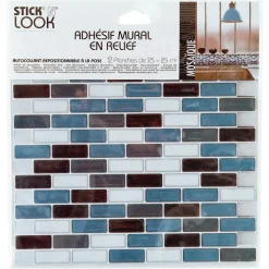 ATMOSPHERA CREATEUR D'INTERIEUR - Lot de 2 stickers - carrelage - 26x26 cm