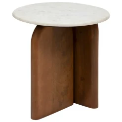 ATMOSPHERA CREATEUR D'INTERIEUR - Table d’appoint "nanda" blanc 56,5x5151cm