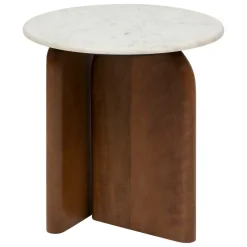 ATMOSPHERA CREATEUR D'INTERIEUR - Table d’appoint "nanda" blanc 56,5x5151cm