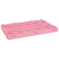 ATMOSPHERA CREATEUR D'INTERIEUR - Cagette pliante "arry" rose 31x20x11,5cm