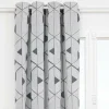 ATMOSPHERA CREATEUR D'INTERIEUR - Rideau "maloe" jacquard gris 140x260cm