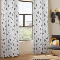 ATMOSPHERA CREATEUR D'INTERIEUR - Rideau "maloe" jacquard gris 140x260cm