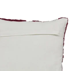 ATMOSPHERA CREATEUR D'INTERIEUR - Coussin "poppy" coton tufté violet 50x50cm