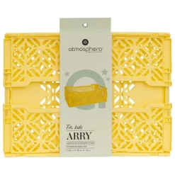 ATMOSPHERA CREATEUR D'INTERIEUR - Cagette pliante "arry" jaune 40x30x15cm