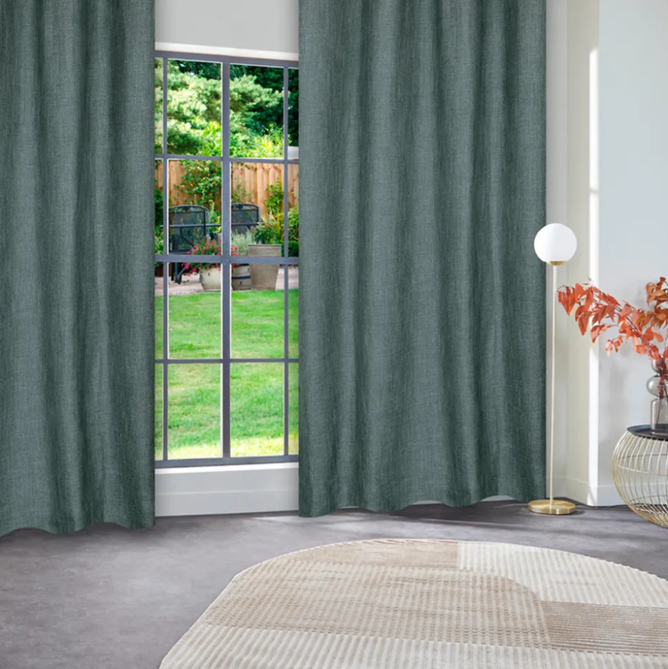 ATMOSPHERA CREATEUR D'INTERIEUR - Rideau "clem" vert tilleul 140x260cm
