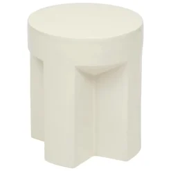 ATMOSPHERA CREATEUR D'INTERIEUR - Table d’appoint "kriz" ivoire 41x34x34cm