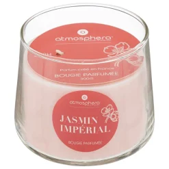 ATMOSPHERA CREATEUR D'INTERIEUR - Bougie parfumée "izor" en verre d10cm rose