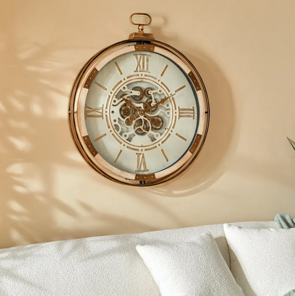 ATMOSPHERA CREATEUR D'INTERIEUR - Horloge "sonika" beige l 74cm