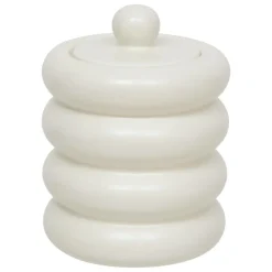 ATMOSPHERA CREATEUR D'INTERIEUR - Boîte déco "mike" céramique blanc 14,711,2cm