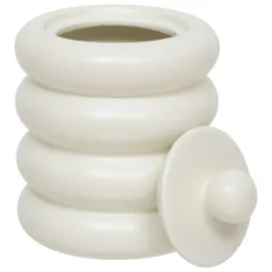 ATMOSPHERA CREATEUR D'INTERIEUR - Boîte déco "mike" céramique blanc 14,711,2cm