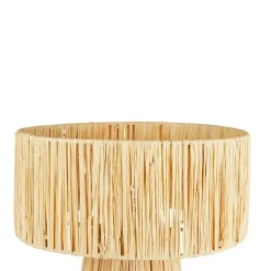 ATMOSPHERA CREATEUR D'INTERIEUR - Lampe à poser "orane" raphia beige h34cm