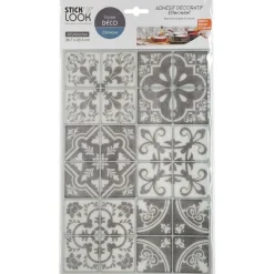 ATMOSPHERA CREATEUR D'INTERIEUR - Lot de 2 stickers carrelages carrelages gris