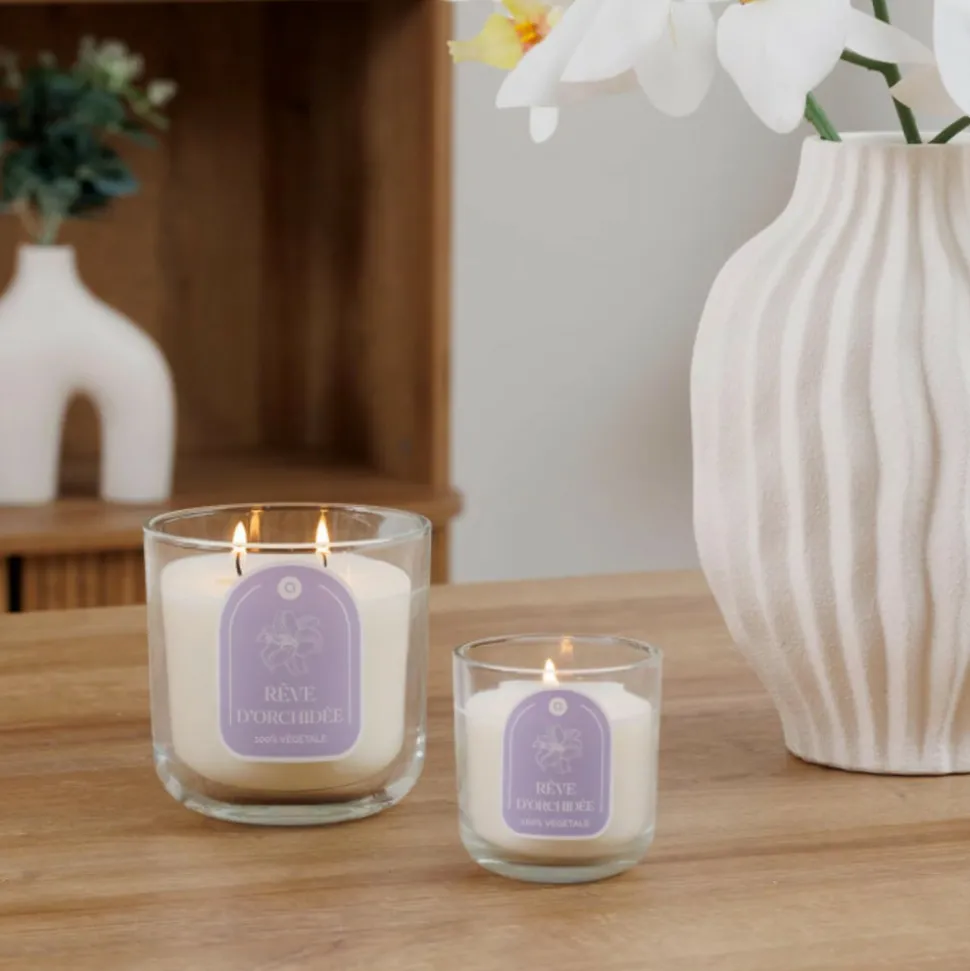 ATMOSPHERA CREATEUR D'INTERIEUR - Bougie parfumée " floa" orchidee 350g
