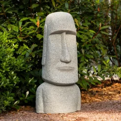 ATMOSPHERA CREATEUR D'INTERIEUR - Statue d exterieur "moai" gris h82cm