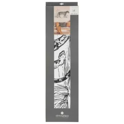 ATMOSPHERA CREATEUR D'INTERIEUR - Sticker "léopard" - noir et blanc - 125x78 cm