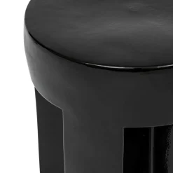 ATMOSPHERA CREATEUR D'INTERIEUR - Table d’appoint "kriz" noir 41x34x34cm
