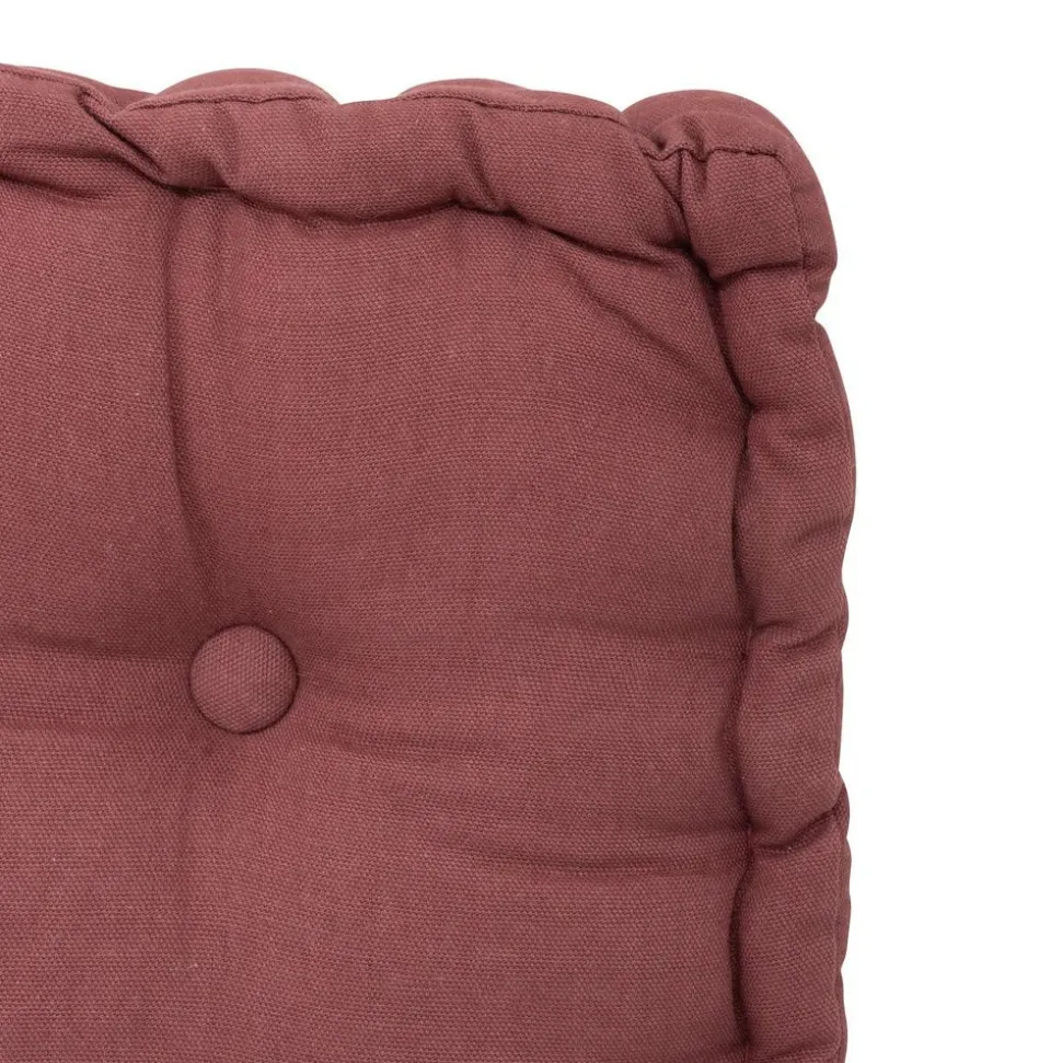 ATMOSPHERA CREATEUR D'INTERIEUR - Coussin de sol "anjali" prune 40x40cm