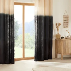 ATMOSPHERA CREATEUR D'INTERIEUR - Rideau tie & dye inuit dreams bleu 140x260cm