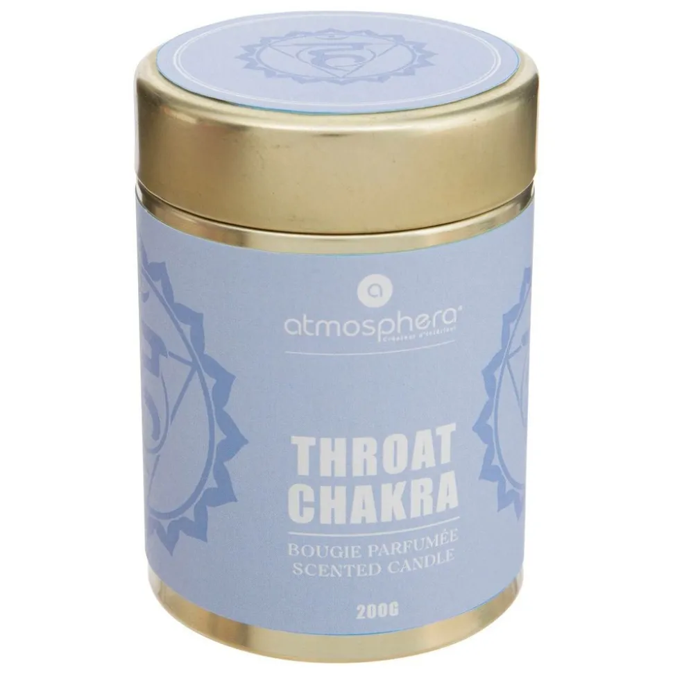 ATMOSPHERA CREATEUR D'INTERIEUR - Bougie parfumée "chakra" - chakra de la gorge - 200g