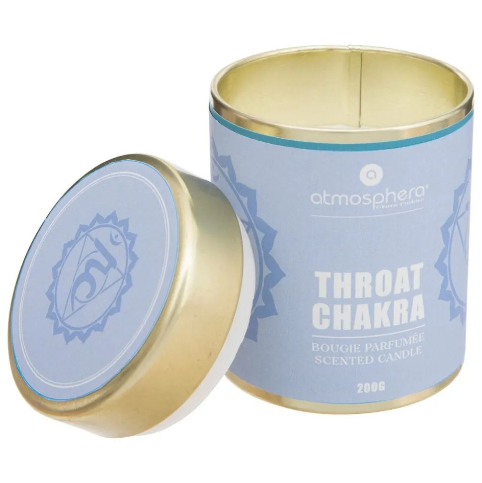 ATMOSPHERA CREATEUR D'INTERIEUR - Bougie parfumée "chakra" - chakra de la gorge - 200g