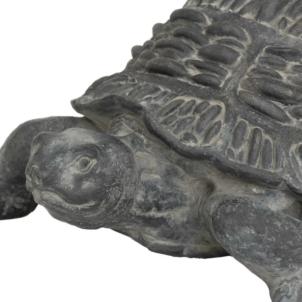 ATMOSPHERA CREATEUR D'INTERIEUR - Statuette d exterieur tortue "francky" gris h21,5cm