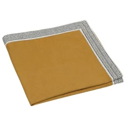 ATMOSPHERA CREATEUR D'INTERIEUR - Ensemble nappe et 6 serviettes inuit coton jaune ocre 250x150cm
