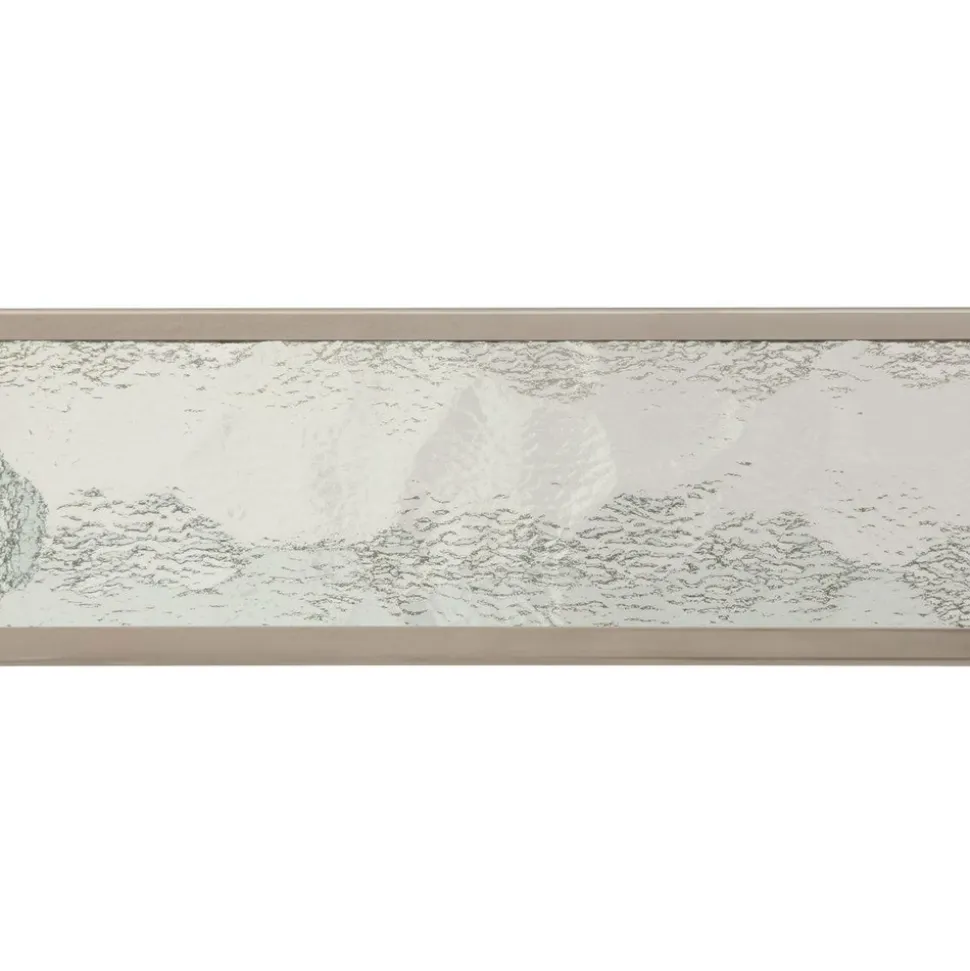 ATMOSPHERA CREATEUR D'INTERIEUR - 2 plateaux effet miroir "ania" argent 28x17x4cm