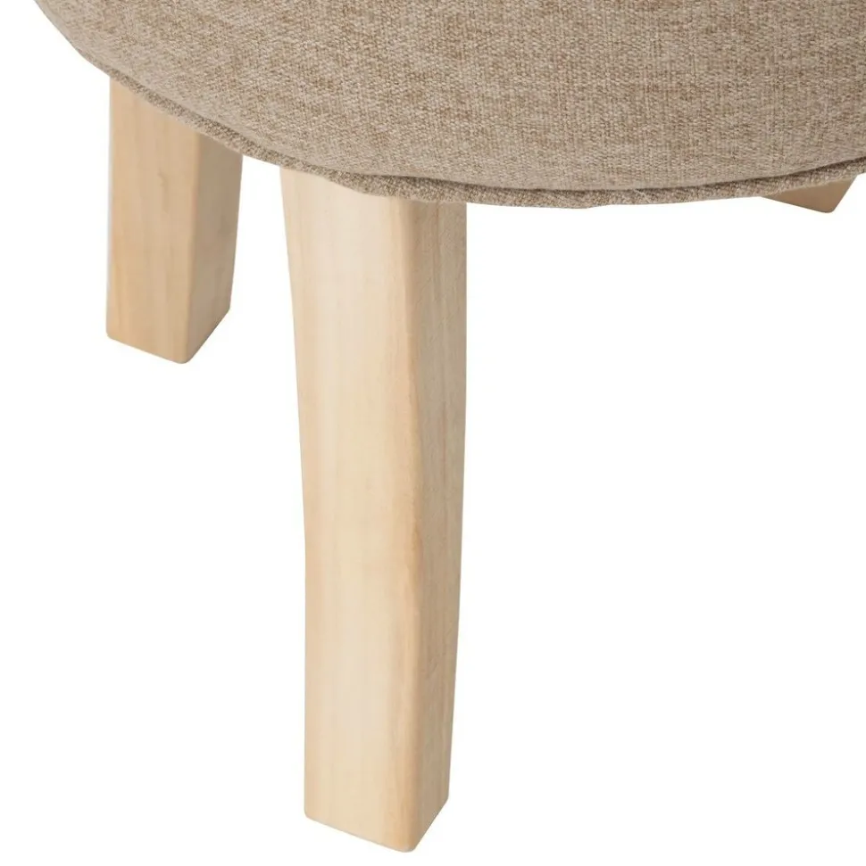 ATMOSPHERA CREATEUR D'INTERIEUR - Tabouret "adriel" peuplier beige d35x35cm