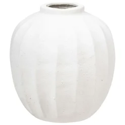 ATMOSPHERA CREATEUR D'INTERIEUR - Vase boule "amia" céramique blanc h28cm