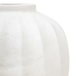 ATMOSPHERA CREATEUR D'INTERIEUR - Vase boule "amia" céramique blanc h28cm