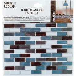 ATMOSPHERA CREATEUR D'INTERIEUR - Lot de 2 stickers - carrelage - 26x26 cm