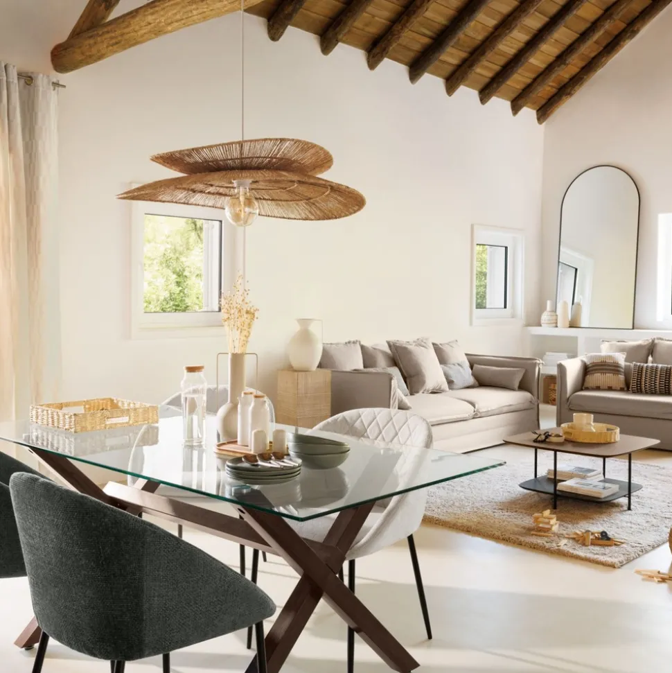 ATMOSPHERA CREATEUR D'INTERIEUR - Suspension "alara" jute beige d69,5cm