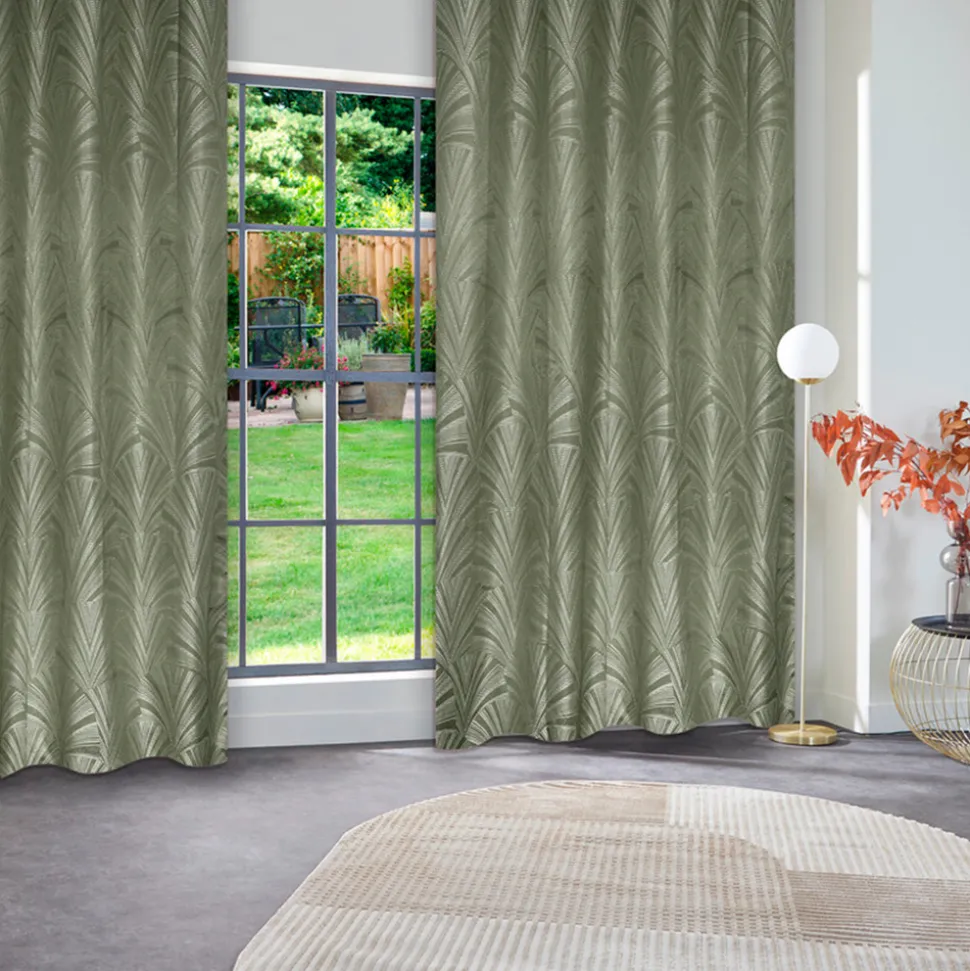 ATMOSPHERA CREATEUR D'INTERIEUR - Rideau occultant "effie" vert kaki 140x260cm