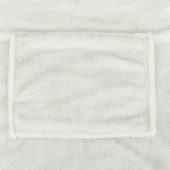 ATMOSPHERA CREATEUR D'INTERIEUR - Plaid sweatshirtshirt capuche flanelle teddy blanc taille unique