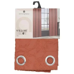 ATMOSPHERA CREATEUR D'INTERIEUR - Rideau "willow" jacquard terracotta 135x260cm