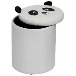 ATMOSPHERA CREATEUR D'INTERIEUR - Pouf-coffre enfant panda pliant 