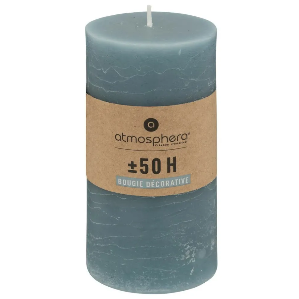 ATMOSPHERA CREATEUR D'INTERIEUR - Bougie ronde "olia" en coton d6,8cm