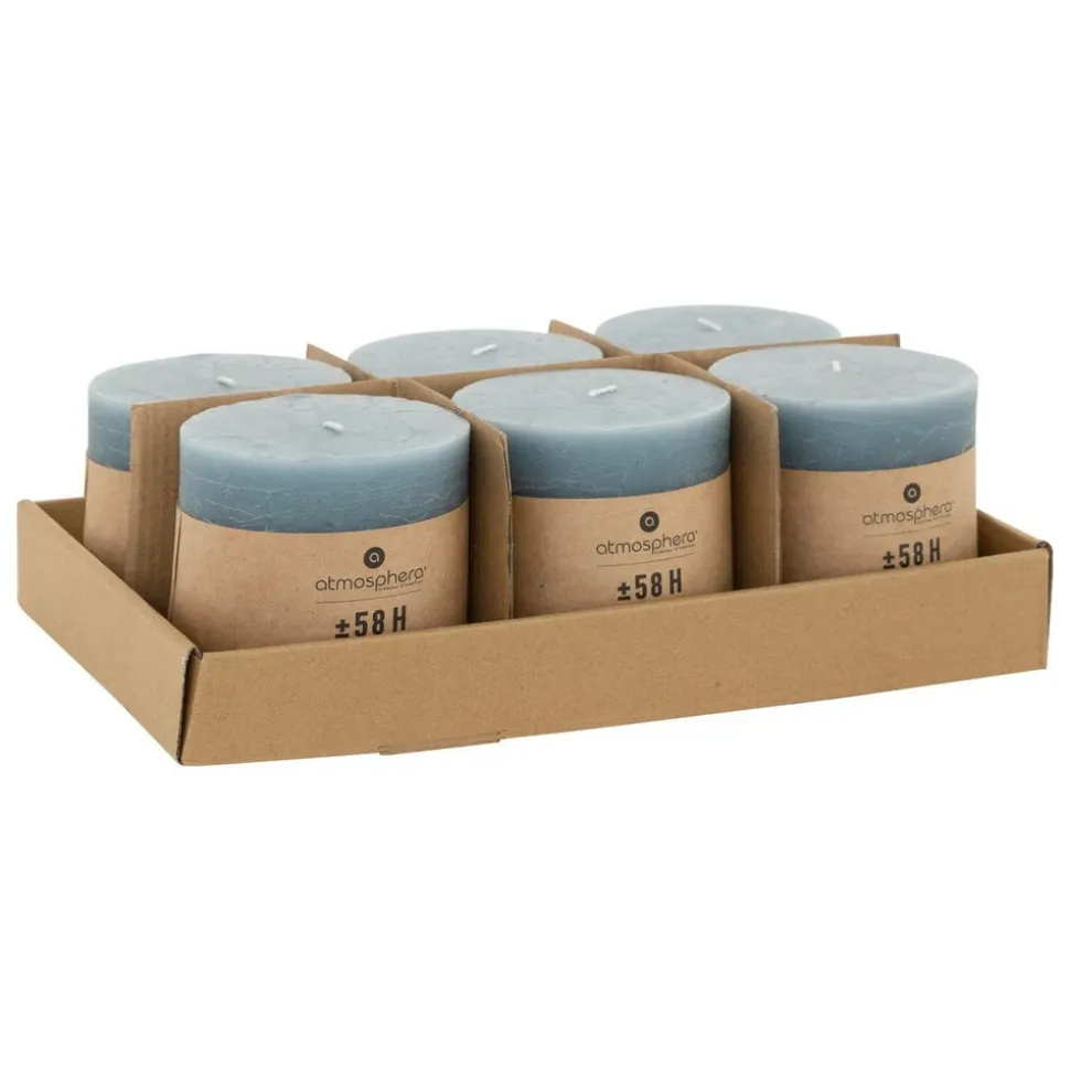 ATMOSPHERA CREATEUR D'INTERIEUR - Bougie ronde "olia" en coton d10cm