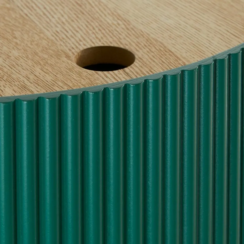 ATMOSPHERA CREATEUR D'INTERIEUR - Table d’appoint "enola" vert d38,5x38,5x35cm