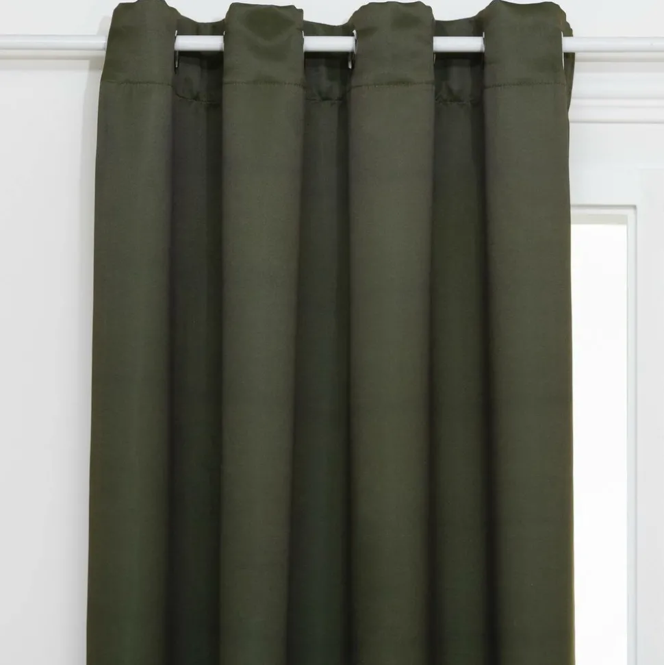 ATMOSPHERA CREATEUR D'INTERIEUR - Rideau occultant "odelie" vert kaki 140x260cm