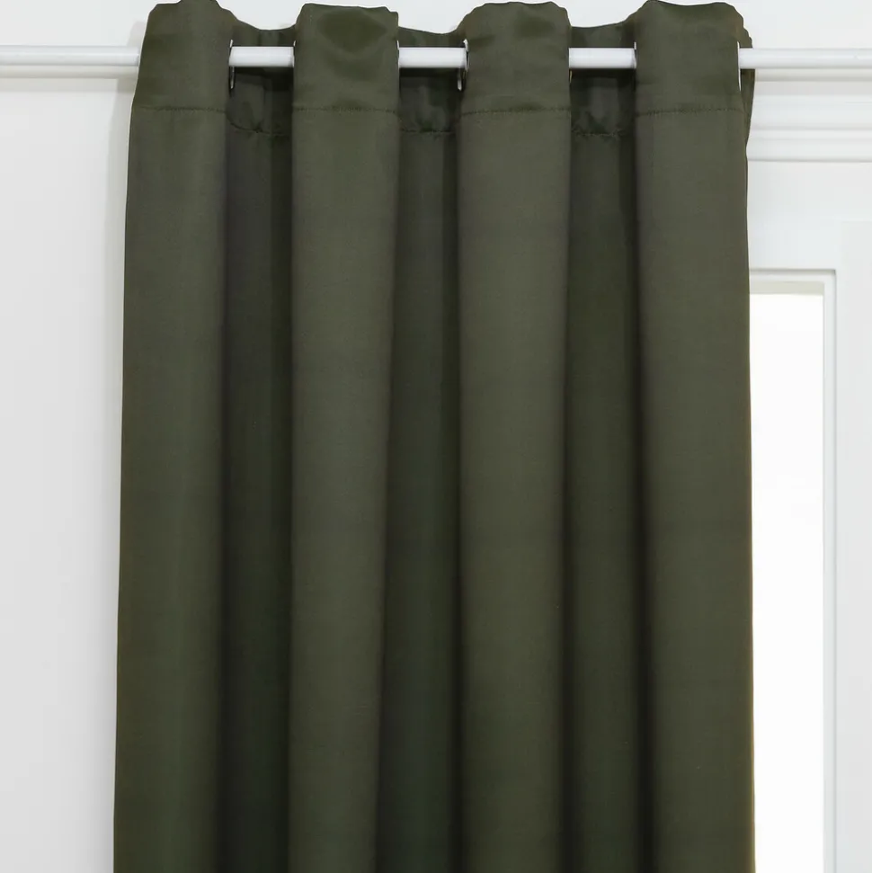 ATMOSPHERA CREATEUR D'INTERIEUR - Rideau occultant "odelie" vert kaki 140x260cm