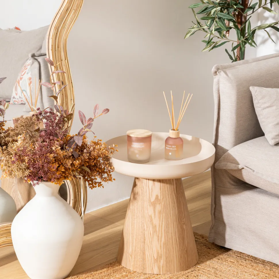 ATMOSPHERA CREATEUR D'INTERIEUR - Table d appoint "hercyna" beige 41,840x40cm