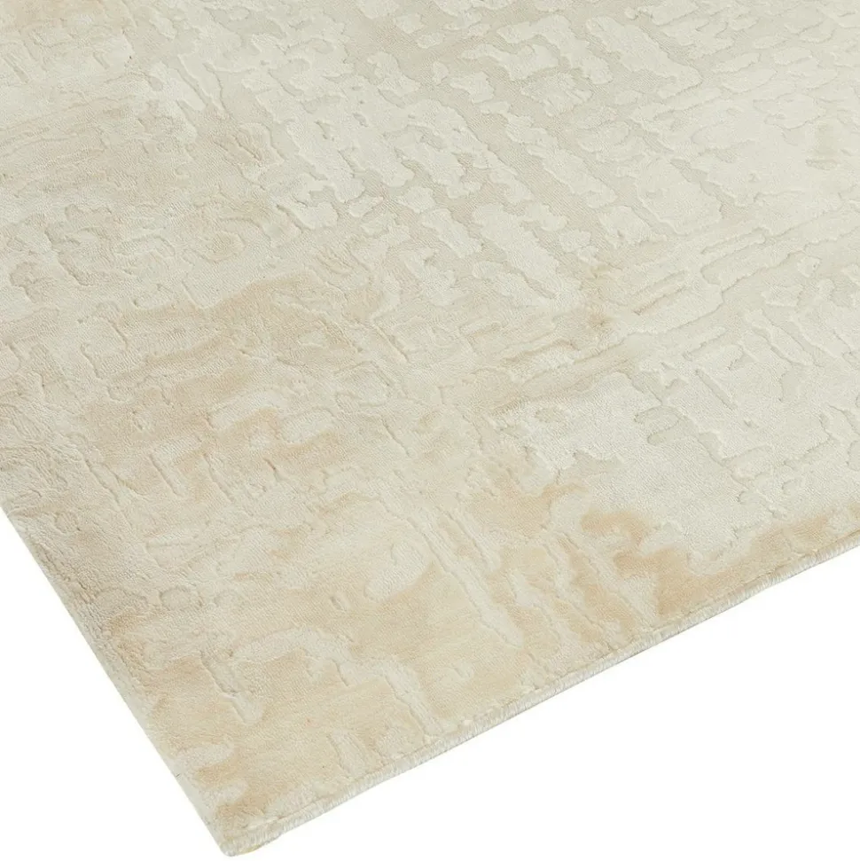 ATMOSPHERA CREATEUR D'INTERIEUR - Tapis "row" matière recyclée blanc chaud 100x150cm