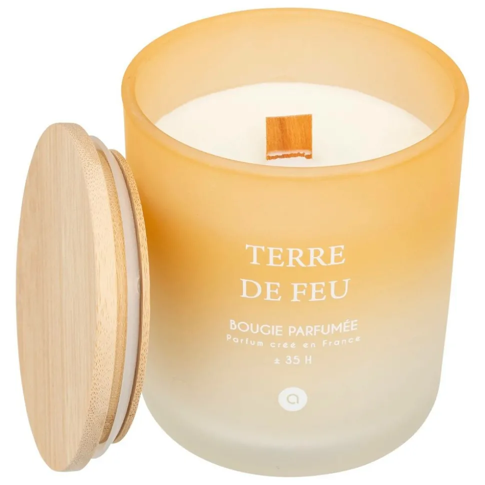 ATMOSPHERA CREATEUR D'INTERIEUR - Bougie parfumée "terre de feu" bouquet de lila 255g