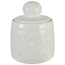 ATMOSPHERA CREATEUR D'INTERIEUR - Boîte déco "mala" céramique blanc h1915,2cm
