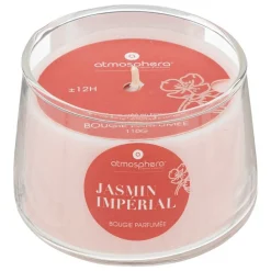 ATMOSPHERA CREATEUR D'INTERIEUR - Bougie parfumée "izor" en verre d7,5cm rose